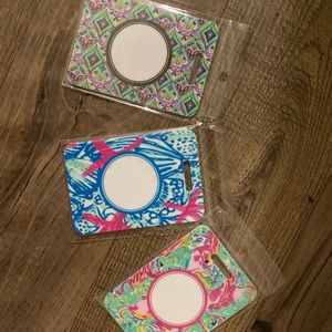 Preppy Patterned Luggage Tags - Monogram Option💕